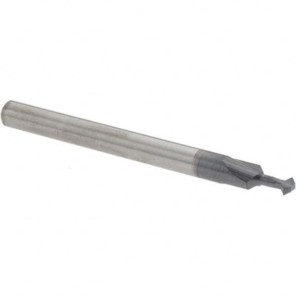 Accupro - 3/32° 3/32" Cut Diam, 0.047" Cut Width, 1/8" Shank, Solid Carbide Double-Angle Cutter - Exact Tool & Supply