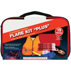 PRO-SAFE - Highway Safety Kits Type: Emergency Roadside Kit Number of Pieces: 19 - Exact Tool & Supply