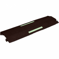 PRO-SAFE - 36" Long x 10-1/2" Wide x 1-1/2" High, Polyurethane Ramp Cable Guard - 8,850 Lb Load Limit - Exact Tool & Supply