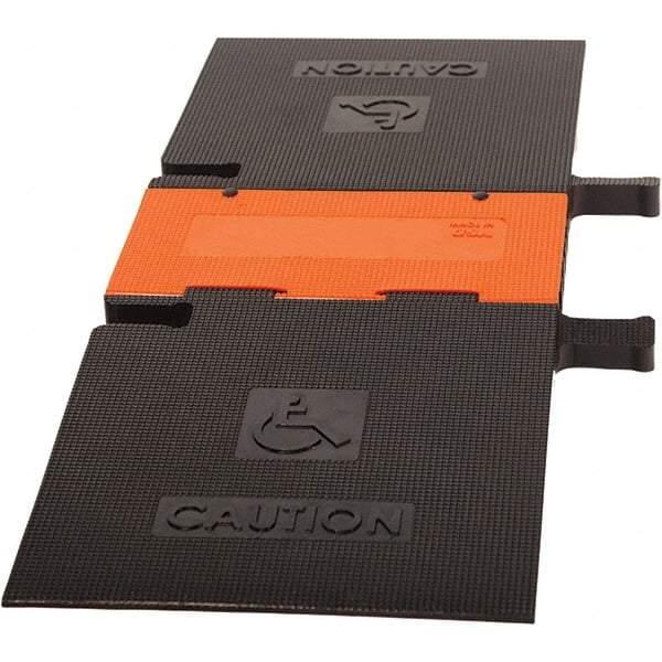 PRO-SAFE - 52-1/2" Long x 19" Wide x 1-3/4" High, Polyurethane Ramp Cable Guard - 20,000 Lb Load Limit - Exact Tool & Supply