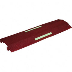 PRO-SAFE - 36" Long x 10-1/2" Wide x 1-1/2" High, Polyurethane Ramp Cable Guard - 8,850 Lb Load Limit - Exact Tool & Supply