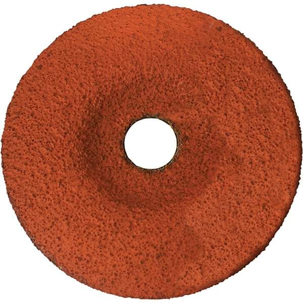 BULLARD - 36 Grit, 5" Wheel Diam, 1/8" Wheel Thickness, 7/8" Arbor Hole, Type 29 Depressed Center Wheel - Coarse/Extra Coarse Grade, Ceramic, 12,200 Max RPM, Compatible with Angle Grinder - Exact Tool & Supply