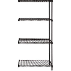Quantum Storage - 48" Wide, 74 High, Open Shelving Accessory/Component - Use with #1630 Built-In Combination Lock - Exact Tool & Supply