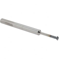 Accupro - 5/32° 5/32" Cut Diam, 0.045" Cut Width, 3/16" Shank, Solid Carbide Double-Angle Cutter - Exact Tool & Supply