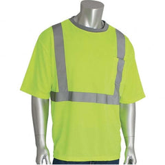 PIP - Size 3XL Hi-Vis Yellow High Visibility Short Sleeve T-Shirt - Exact Tool & Supply