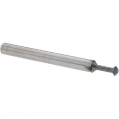 Accupro - 5/32° 5/32" Cut Diam, 0.078" Cut Width, 3/16" Shank, Solid Carbide Double-Angle Cutter - Exact Tool & Supply