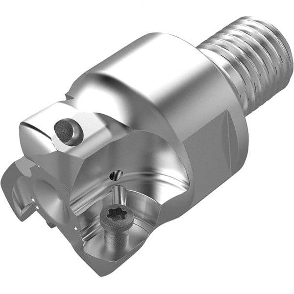 Seco - 19.1mm Cut Diam, 1.9mm Max Depth, M20 20mm Shank Diam, Modular Connection Indexable High-Feed End Mill - Screw Holding Method, LPKT09 Insert, R217.21 Toolholder, Through Coolant - Exact Tool & Supply