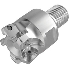 Seco - 28.9mm Cut Diam, 1.9mm Max Depth, M16 16mm Shank Diam, Modular Connection Indexable High-Feed End Mill - Screw Holding Method, LPKT09 Insert, R217.21 Toolholder, Through Coolant - Exact Tool & Supply