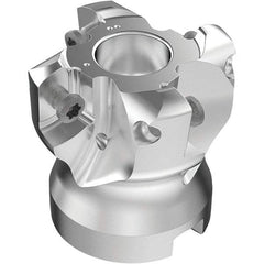 Seco - 4 Inserts, 27.5mm Cutter Diam, 1.8mm Max Depth of Cut, Indexable High-Feed Face Mill - 16mm Arbor Hole Diam, 0.3307" Keyway Width, 40mm High, R220.21-LP09 Toolholder, LPKT09 Inserts, Series High Feed - Exact Tool & Supply