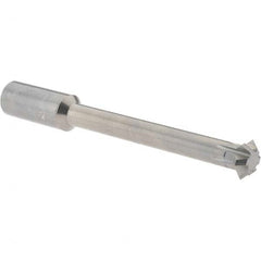 Accupro - 1/2° 1/2" Cut Diam, 0.187" Cut Width, 1/2" Shank, Solid Carbide Double-Angle Cutter - Exact Tool & Supply