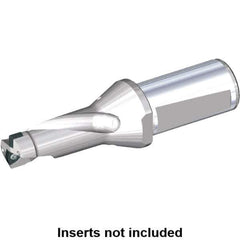 Kennametal - 106mm Max Drill Depth, 2xD, 53mm Diam, Indexable Insert Drill - 2 Inserts, 40mm Shank Diam, Whistle Notch Shank - Exact Tool & Supply