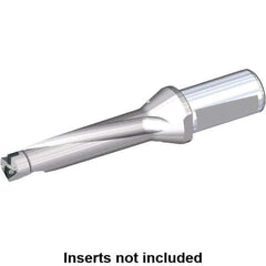 Kennametal - 60mm Max Drill Depth, 4xD, 15mm Diam, Indexable Insert Drill - 2 Inserts, 20mm Shank Diam, Whistle Notch Shank - Exact Tool & Supply
