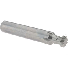 Accupro - 1/2° 1/2" Cut Diam, 0.187" Cut Width, 1/2" Shank, Solid Carbide Double-Angle Cutter - Exact Tool & Supply