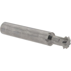 Accupro - 1/2° 1/2" Cut Diam, 0.187" Cut Width, 1/2" Shank, Solid Carbide Double-Angle Cutter - Exact Tool & Supply