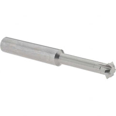 Accupro - 1/2° 1/2" Cut Diam, 0.187" Cut Width, 1/2" Shank, Solid Carbide Double-Angle Cutter - Exact Tool & Supply