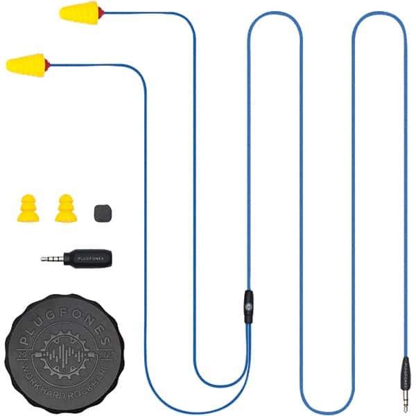 Plugfones - Hearing Protection/Communication Type: Earplugs w/Audio Noise Reduction Rating (dB): 26.00 - Exact Tool & Supply