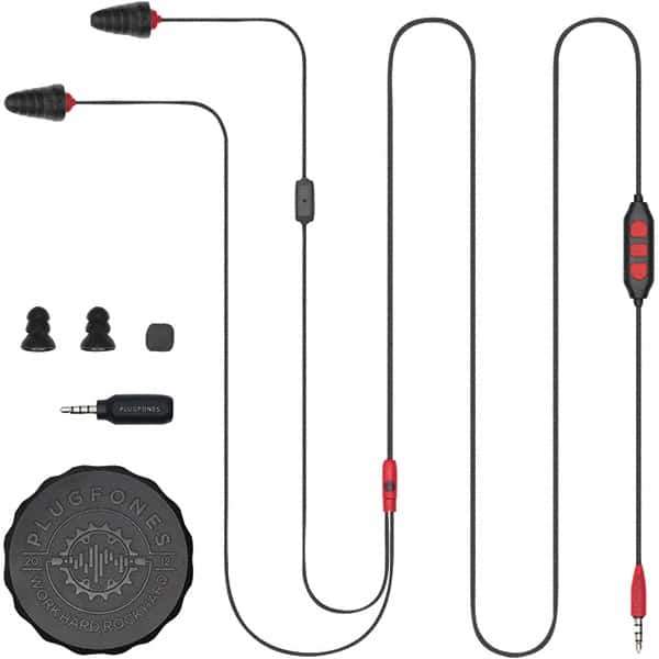 Plugfones - Hearing Protection/Communication Type: Earplugs w/Audio Noise Reduction Rating (dB): 26.00 - Exact Tool & Supply