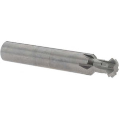 Accupro - 1/2° 1/2" Cut Diam, 0.187" Cut Width, 1/2" Shank, Solid Carbide Double-Angle Cutter - Exact Tool & Supply