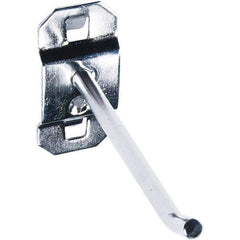 NMC - 1" Long Pegboard Hook - 1" Projection, 30° Bend, Stainless Steel - Exact Tool & Supply