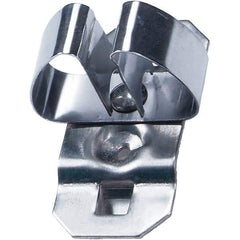 NMC - 2-3/4" Long Extended Spring Clip Pegboard Hook - 2-3/4" Projection, Stainless Steel - Exact Tool & Supply