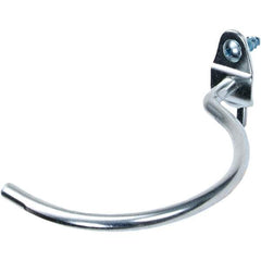NMC - 4-1/2" ID, 3-3/4" Long Pegboard Curved Hook Pegboard Hook - 3-3/4" Projection, Steel - Exact Tool & Supply
