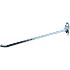 NMC - 8" Long Pegboard Hook - 8" Projection, 30° Bend, Steel - Exact Tool & Supply