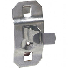 NMC - 7/8" Long Extended Spring Clip Pegboard Hook - 7/8" Projection, Stainless Steel - Exact Tool & Supply
