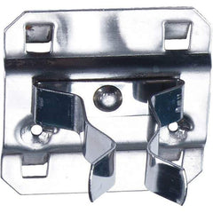 NMC - 2" Long Extended Spring Clip Pegboard Hook - 2" Projection, Stainless Steel - Exact Tool & Supply