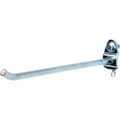 NMC - 6" Long Pegboard Hook - 6" Projection, 30° Bend, Steel - Exact Tool & Supply