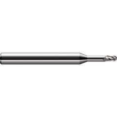 Harvey Tool - 0.07" Diam, 0.105" LOC, 3 Flute Solid Carbide Ball End Mill - Exact Tool & Supply