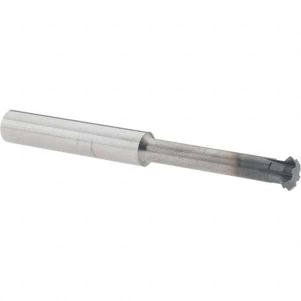 Accupro - 3/8° 3/8" Cut Diam, 1/8" Cut Width, 3/8" Shank, Solid Carbide Double-Angle Cutter - Exact Tool & Supply