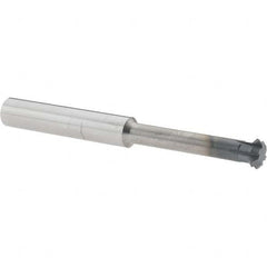 Accupro - 3/8° 3/8" Cut Diam, 1/8" Cut Width, 3/8" Shank, Solid Carbide Double-Angle Cutter - Exact Tool & Supply