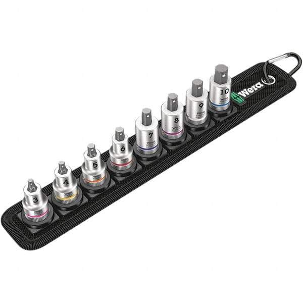 Wera - Hex & Torx Bit Socket Sets Type: Hex Bit Socket Set Drive Size: 3/8 - Exact Tool & Supply
