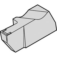 Kennametal - 2NGD K Grade KCU25, 1.5mm Cutting Width Carbide Grooving Insert - 0.16" Max Depth of Cut, Left Hand, 0.191mm Corner Radius, AlTiN Finish - Exact Tool & Supply
