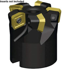 Kennametal - 12 Inserts, 102.97mm Cutter Diam, 1.65mm Max Depth of Cut, Indexable High-Feed Face Mill - 40mm Arbor Hole Diam, 63mm High, KSSM Toolholder, SE.X443AE.N7... Inserts, Series KSSM - Exact Tool & Supply