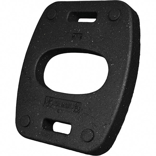 PRO-SAFE - 22" Wide x 2.6" High Recycled Rubber Vertical Panel Base - Exact Tool & Supply
