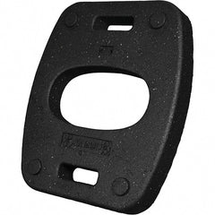 PRO-SAFE - 22" Wide x 2.6" High Recycled Rubber Vertical Panel Base - Exact Tool & Supply