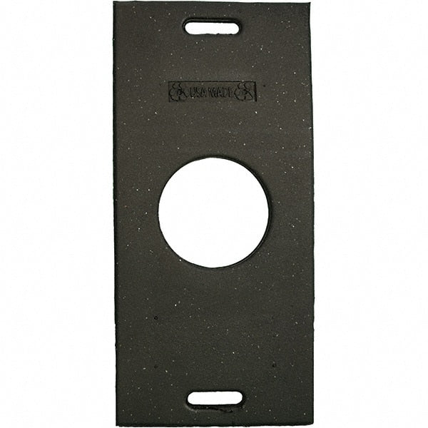 PRO-SAFE - 30" Wide x 2" High Recycled Rubber Channelizer Base - Exact Tool & Supply