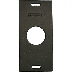 PRO-SAFE - 30" Wide x 2" High Recycled Rubber Channelizer Base - Exact Tool & Supply