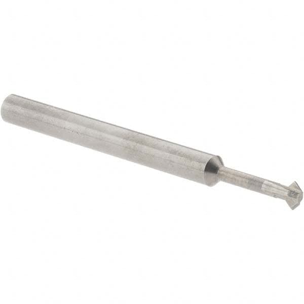 Accupro - ° 3mm Cut Diam, 0.059" Cut Width, 1/8" Shank, Solid Carbide Double-Angle Cutter - Exact Tool & Supply