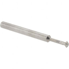 Accupro - ° 3mm Cut Diam, 0.059" Cut Width, 1/8" Shank, Solid Carbide Double-Angle Cutter - Exact Tool & Supply