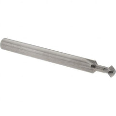 Accupro - 3/16° 3/16" Cut Diam, 0.093" Cut Width, 3/16" Shank, Solid Carbide Double-Angle Cutter - Exact Tool & Supply