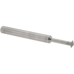 Accupro - 3/16° 3/16" Cut Diam, 0.055" Cut Width, 3/16" Shank, Solid Carbide Double-Angle Cutter - Exact Tool & Supply