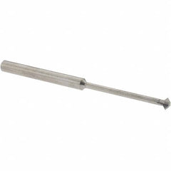 Accupro - 1/8° 1/8" Cut Diam, 0.062" Cut Width, 1/8" Shank, Solid Carbide Double-Angle Cutter - Exact Tool & Supply