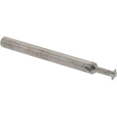 Accupro - 1/8° 1/8" Cut Diam, 0.036" Cut Width, 1/8" Shank, Solid Carbide Double-Angle Cutter - Exact Tool & Supply