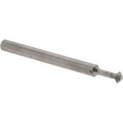 Accupro - 1/8° 1/8" Cut Diam, 0.062" Cut Width, 1/8" Shank, Solid Carbide Double-Angle Cutter - Exact Tool & Supply