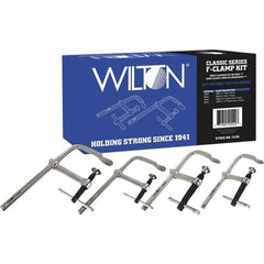 Wilton - Sliding Arm Clamp Sets Clamp Type: Standard Throat Depths (Decimal Inch): 2.2500; 4.7500; 5.5000 - Exact Tool & Supply