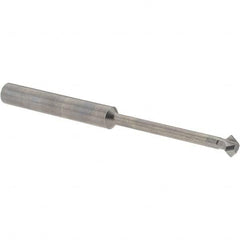 Accupro - 1/4° 1/4" Cut Diam, 1/8" Cut Width, 1/4" Shank, Solid Carbide Double-Angle Cutter - Exact Tool & Supply