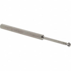 Accupro - 1/8° 1/8" Cut Diam, 0.062" Cut Width, 1/8" Shank, Solid Carbide Double-Angle Cutter - Exact Tool & Supply