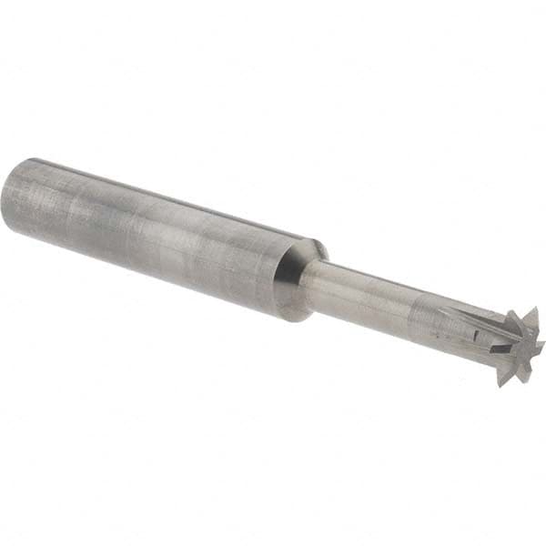 Accupro - 5/16° 5/16" Cut Diam, 0.072" Cut Width, 5/16" Shank, Solid Carbide Double-Angle Cutter - Exact Tool & Supply